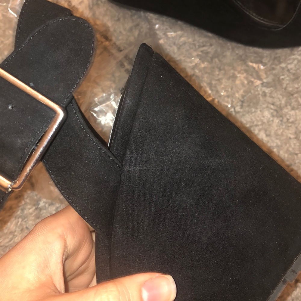 Steve Madden Paragon Suede Platform Wedge Sandal - Picture 7 of 8